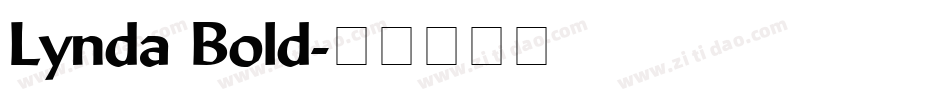 Lynda Bold字体转换